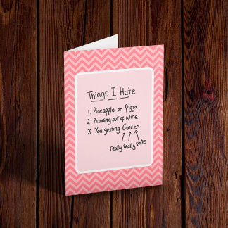 Cancerdiagnos Lätt Humor  Kort