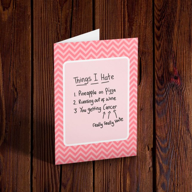 Cancerdiagnos Lätt Humor  Kort (Skapare uppladdad)