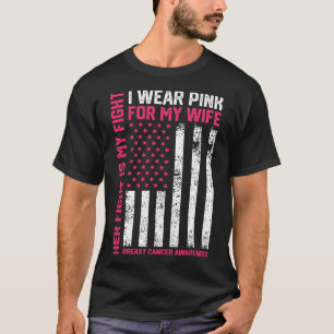 Cancerer hennes kamp är min kamp i Bära Rosa Wife T Shirt