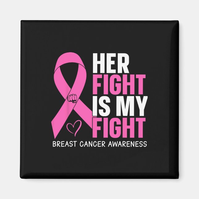 Cancerer Hennes kamp är min kamp mot bröstcancer Magnet (Framsidan)