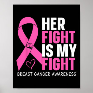 Cancerer Hennes kamp är min kamp mot bröstcancer Poster