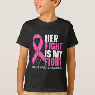 Cancerer Hennes kamp är min kamp mot bröstcancer T Shirt