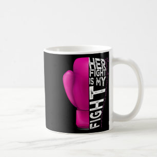 Cancerer hennes kamp är min Rosa Boxing Glove. Kaffemugg