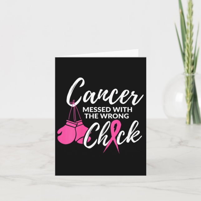 Cancerer som har fått fel Chick-medvetandehöjande  Kort (Framsida)