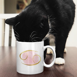 Cancerfärgad zodiac-designkaffe kaffemugg