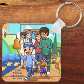 Cancerfri inspirationslangkedja nyckelring