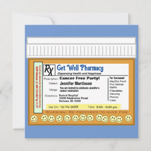 Cancerfritt RX för Roligt Inbjudningar