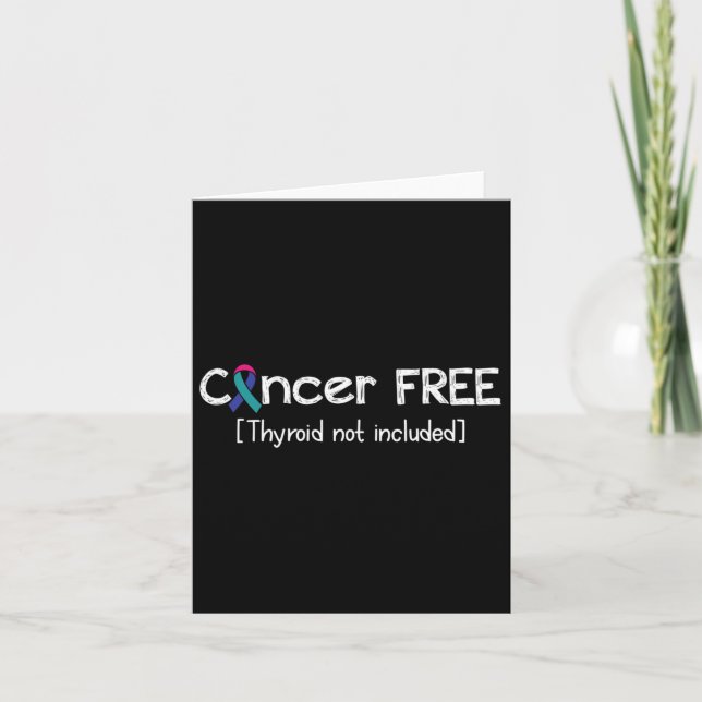 Cancerfritt - Thyroid Cancer Support - menyfliksom Kort (Framsida)
