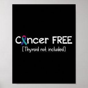 Cancerfritt - Thyroid Cancer Support - menyfliksom Poster