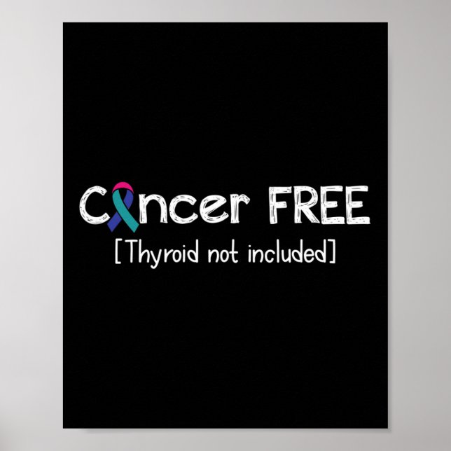 Cancerfritt - Thyroid Cancer Support - menyfliksom Poster (Framsidan)