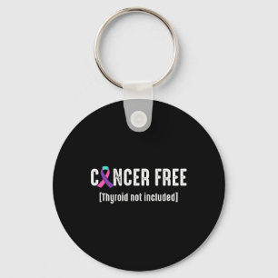 Cancerfritt Thyroid Cancer Support - menyfliksområ Nyckelring