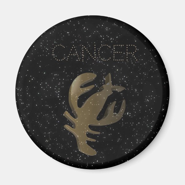 Cancergyllene tecken magnet (Framsidan)