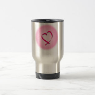 Cancerhjärtatravel mug resemugg