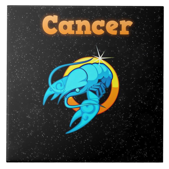 Cancerillustration Kakelplatta (Framsidan)