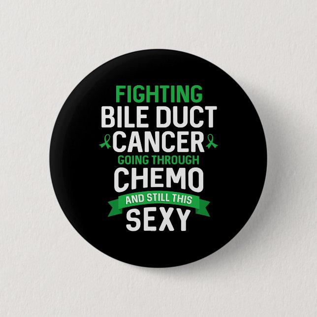 Cancerkämpe Gallgångscancer Patient Kemoterapi Knapp (Framsida)