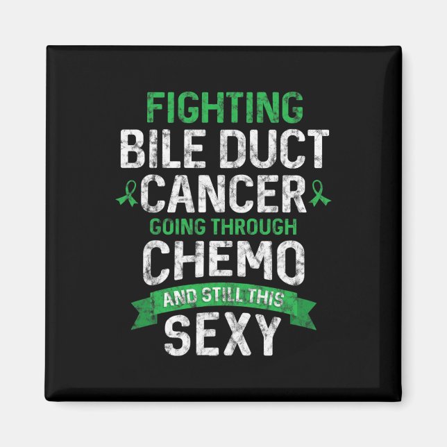 Cancerkämpe Gallgångscancer Patient Kemoterapi Magnet (Framsidan)