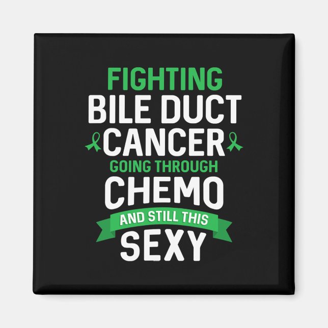 Cancerkämpe Gallgångscancer Patient Kemoterapi Magnet (Framsidan)