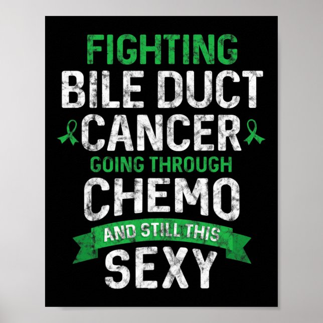 Cancerkämpe Gallgångscancerpatient Kemoterapi Poster (Framsidan)