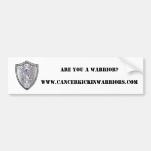 Cancerkickinwarriors-logotyp-LITEN ÄR DU En WARR Bildekal