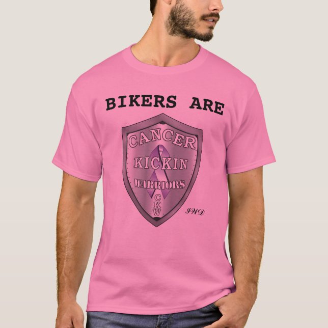 Cancerkickinwarriors-logotyp-STORT IWD, BIKER VAR Tee (Framsida)