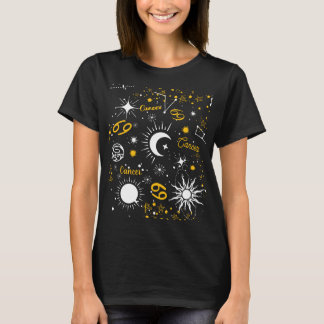 Cancerkrabastrologi, födelsetecken zodiakhoroscope t shirt