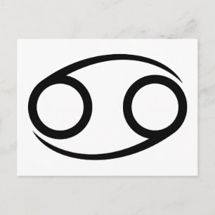 cancerkrabba, greek astrology horoscope zodiac vykort
