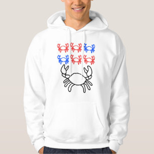 Cancerkrabba Märke – Mjuk Zodiakidentitetssmycke Hoodie