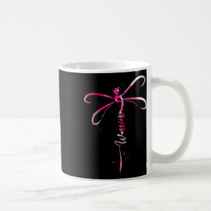 Cancerkrigare Bröstcancer Medvetenhet Trollslända Kaffemugg