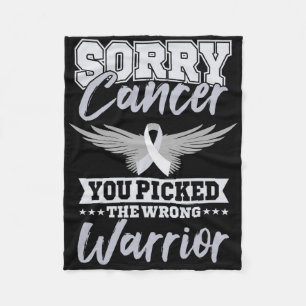 Cancerkrigare Världscancerdagen Present Rosa Band Fleecefilt