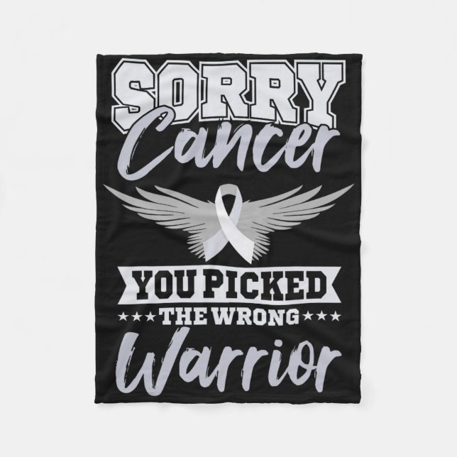 Cancerkrigare Världscancerdagen Present Rosa Band  Fleecefilt (Framsidan)