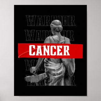 Cancermedvetandegrad Marathon T för cancer Poster
