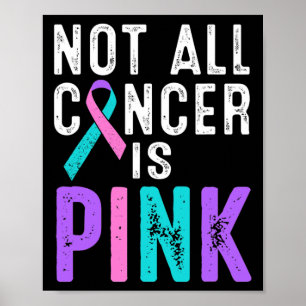 Cancermedvetandet är inte allt cancer som är Rosa Poster
