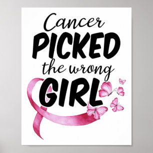 Cancermedvetandet om cancercancer valde fel Gir Poster
