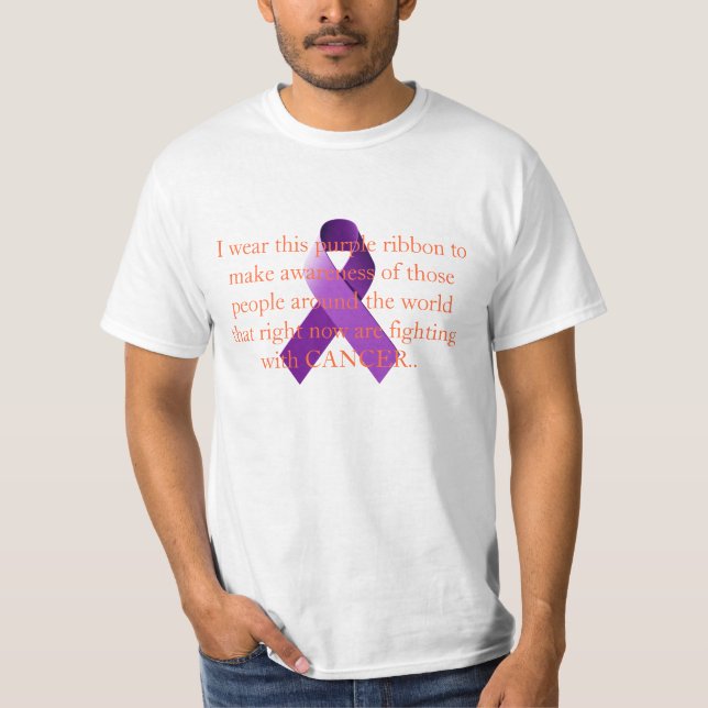 Cancermedvetenhet 1 t-shirt (Framsida)