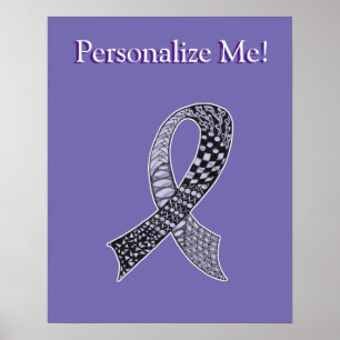 Cancermedvetenhet Bon Anpassningsbar Färg Poster
