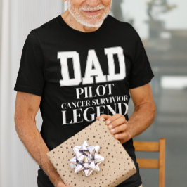 Cancermedvetenhet Far Pilot Cancer Fighter Suppo T Shirt
