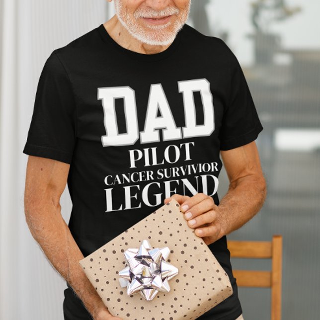 Cancermedvetenhet Far Pilot Cancer Fighter Suppo T Shirt (Skapare uppladdad)