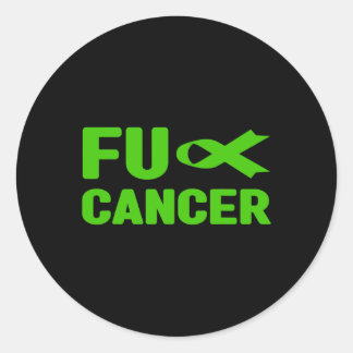 Cancermedvetenhet - Fck Bile Duct Cancer Awareness Runt Klistermärke