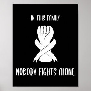 Cancermedvetenhet i denna familj ingen bekämpar en poster