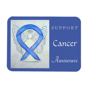 Cancermedvetenhet Ribbon Angel Anpassningsbar Magn Magnet