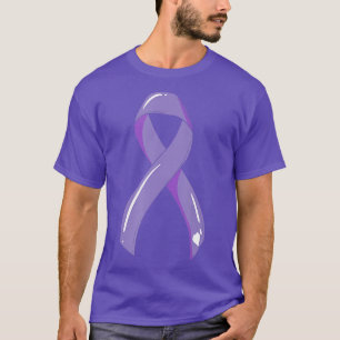 Cancermedvetenhet Ribbon Lavender Cancer Survivor T Shirt