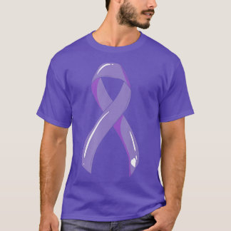 Cancermedvetenhet Ribbon Lavender Cancer Survivor  T Shirt