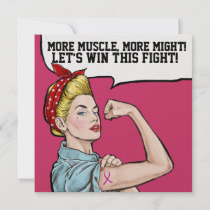 Cancermedvetenhet - Rosa Ribbon-inbjudan Inbjudningar