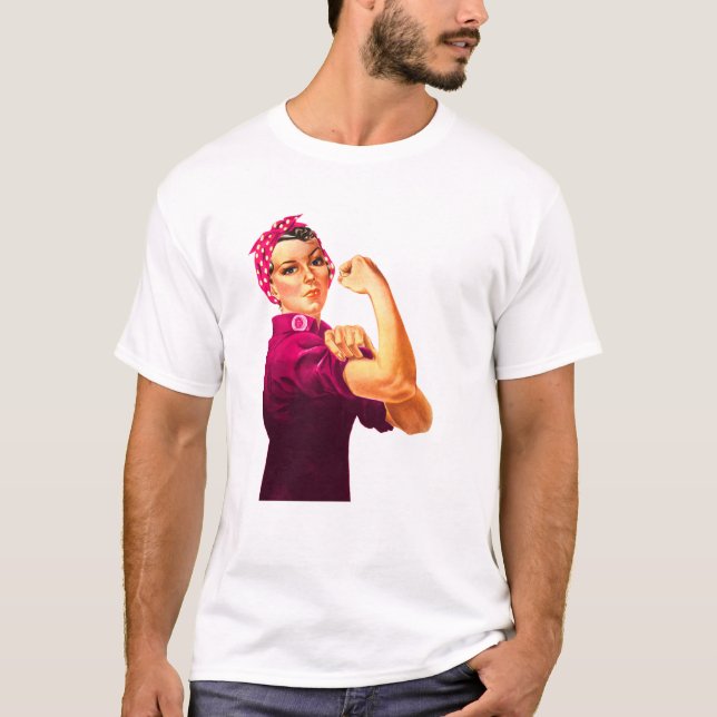 Cancermedvetenhet Rosie riveteren Tröja (Framsida)