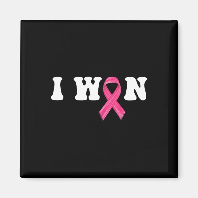 Cancermedvetenhet Survivor Magnet (Framsidan)