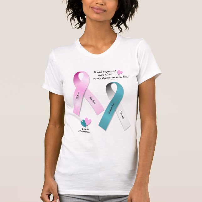 Cancermedvetenhet T-shirt (Framsida)