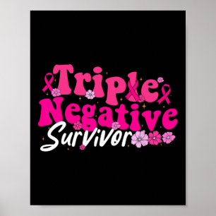 Cancermedvetenhet Tredubbla Negativa överlevnadsbl Poster
