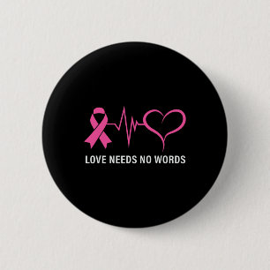 Cancermedvetenhet vid Rosa av Ribbon Cancer Knapp