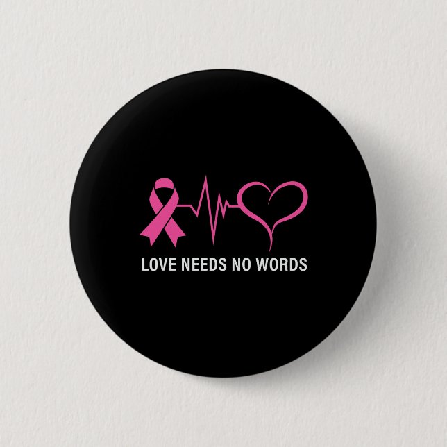 Cancermedvetenhet vid Rosa av Ribbon Cancer Knapp (Framsida)