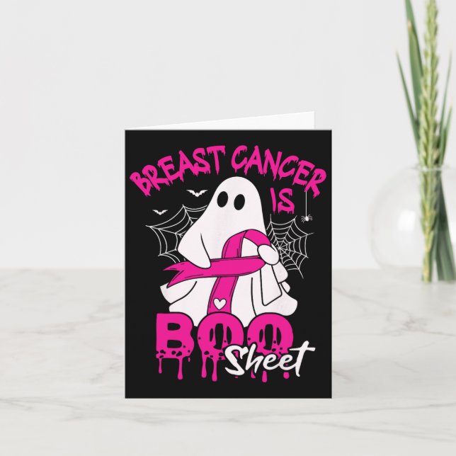 Cancern är Boo Lakan Halloween Support Squad-menyf Kort (Framsida)